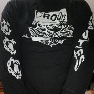 Crooks and castles black long sleeve